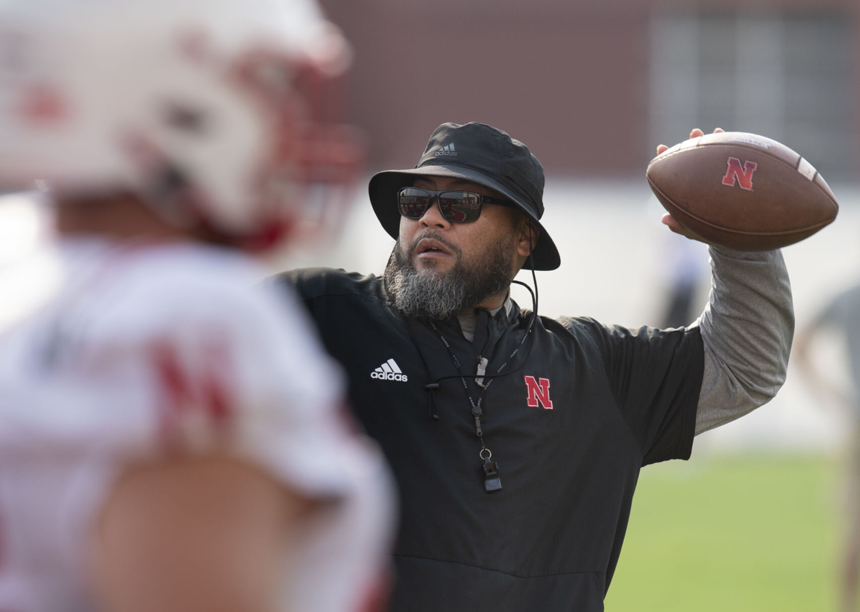 NU football practice, 8.4
